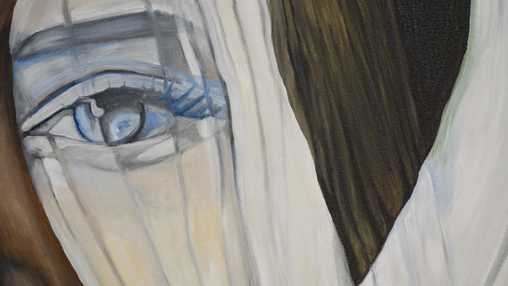 Cosmos detail &mdash; eye behind veil